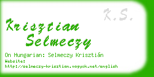 krisztian selmeczy business card